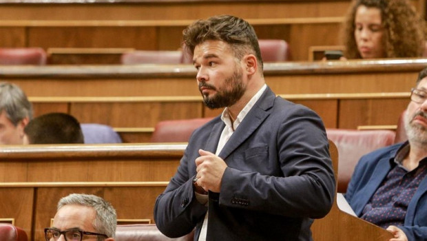 ep el portavoz de erc en el congreso de los diputados gabriel rufian en el primer pleno ordinario en