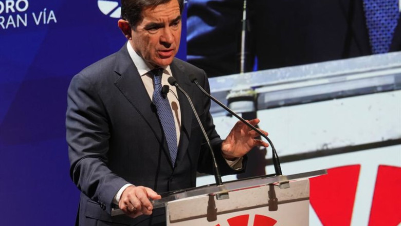 ep el presidente del bbva carlos torres vila durante su intervencion en el foro gran via celebrado