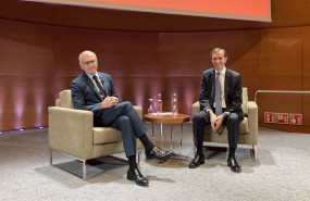 ep el presidente ejecutivo de puig marc puig y el profesor de iese jordi canals