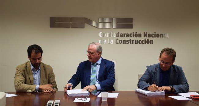 Firma del convenio general del sector de la construcción | CNC, CC.OO. Y UGT ep firmaconvenio generalsectorla construccion