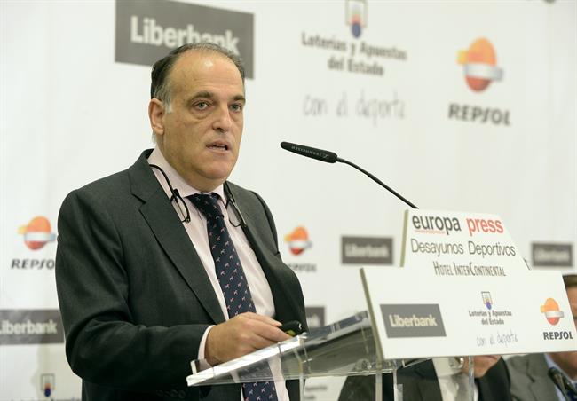 Javier Tebas, presidente de LaLiga en los Desayunos Deportivos de EP | ERNESTO AINAUD ep javier tebas presidentelaligalos desayunos deportivosep