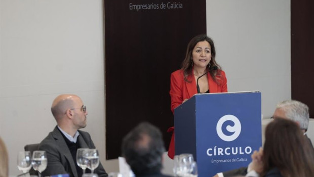 ep la conselleira do mar marta villaverde en el galicia market place