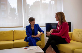 ep la ministra de vivienda y agenda urbana isabel rodriguez y la alcaldesa de alcorcon candelaria