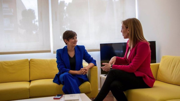 ep la ministra de vivienda y agenda urbana isabel rodriguez y la alcaldesa de alcorcon candelaria