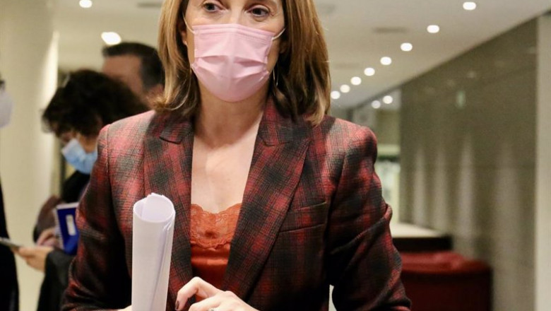 La portavoz del PP en el Congreso, Cuca Gamarra, comparece en una rueda de prensa de portavoces en el Congreso | Cézaro De Luca - Europa Press ep la portavoz del pp en el congreso cuca gamarra comparece en una rueda de prensa de portavoces en