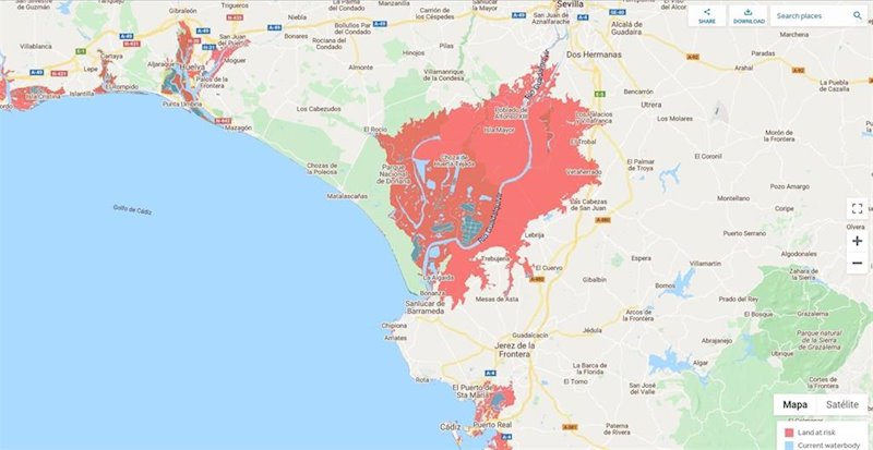 ep mapa que revela el riesgo de inundacion en las zonas cercanas al rio guadalquivir ep mapa que revela el riesgo de inundacion en las zonas cercanas al rio guadalquivir