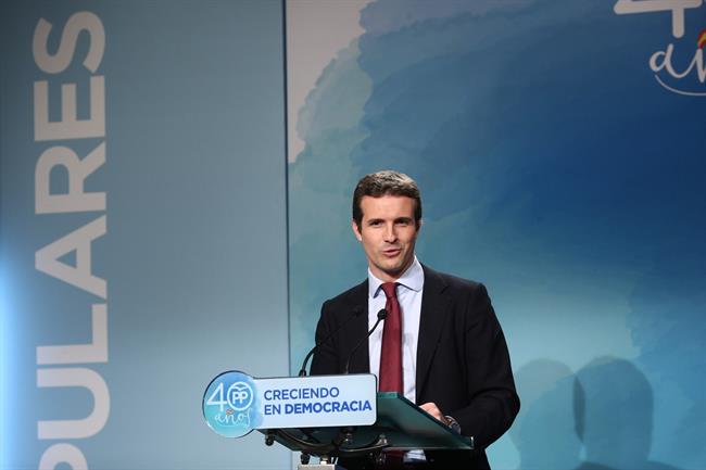 Rueda de prensa de Pablo Casado tras el Comité de Dirección del PP | EUROPA PRESS ep ruedaprensapablo casadocomite de direccionpp