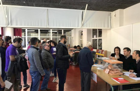 ep votaciones este 28 de abril para las elecciones generales en la mesa electoral en fontinas en