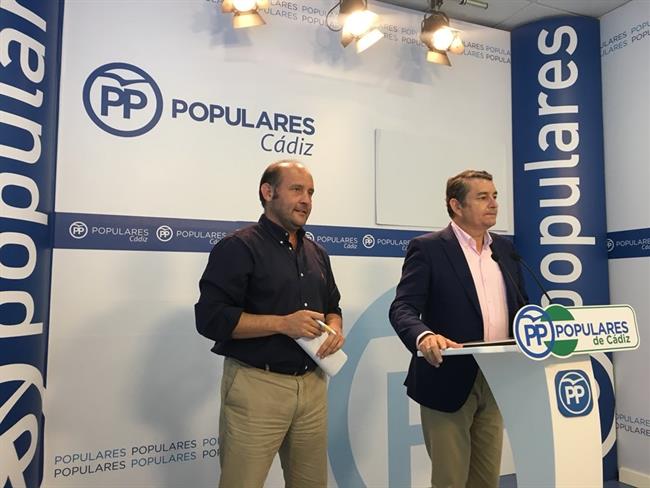 Antonio Sanz en rueda de prensa en la sede del PP en Cádiz | PP ep antonio sanzruedaprensala sedeppcadiz