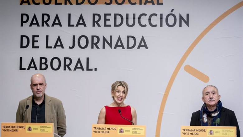 ep archivo i d el secretario general de ccoo unai sordo la vicepresidenta segunda yolanda diaz y ep archivo i d el secretario general de ccoo unai sordo la vicepresidenta segunda yolanda diaz y