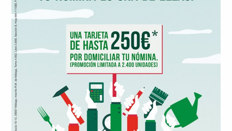 ep cartel promocional de unicaja banco ep cartel promocional de unicaja banco