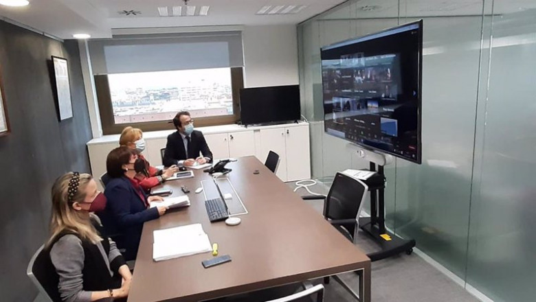 El Gobierno se reúne con empresas españolas y asociaciones exportadoras afectadas por el conflicto entre Ucrania y Rusia. | SECRETARÍA DE ESTADO DE COMERCIO ep el gobierno se reune con empresas espanolas y asociaciones exportadoras afectadas por el