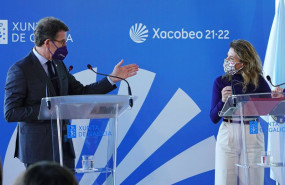 ep el presidente de la xunta de galicia alberto nunez feijoo y la ministra de transportes movilidad