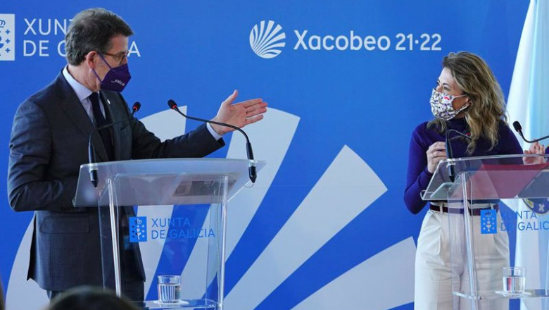 ep el presidente de la xunta de galicia alberto nunez feijoo y la ministra de transportes movilidad ep el presidente de la xunta de galicia alberto nunez feijoo y la ministra de transportes movilidad