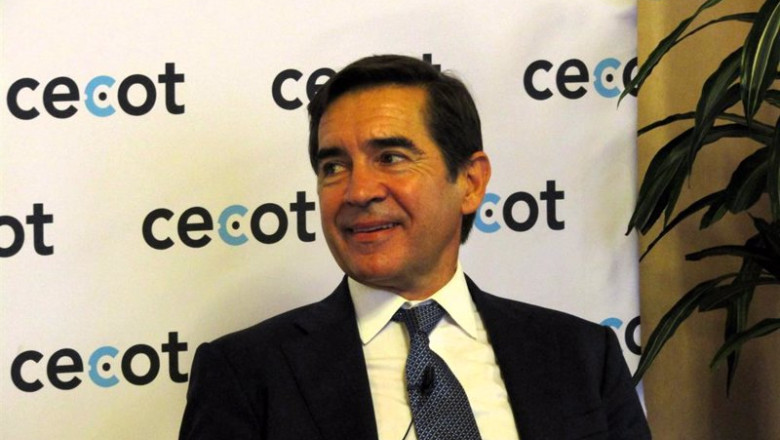 El presidente del BBVA, Carlos Torres, en un encuentro en la sede de la patronal Cecot | EUROPA PRESS ep el presidente del bbva carlos torres en un encuentro en la sede de la patronal cecot