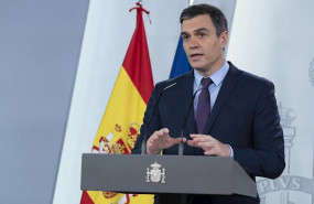 ep el presidente del gobierno pedro sanchez durante una rueda de prensa tras la videoconferencia con