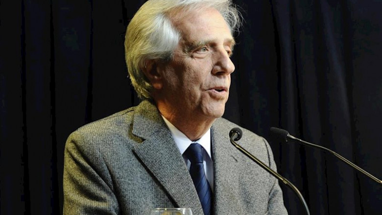 ep el presidente saliente de uruguay tabare vazquez