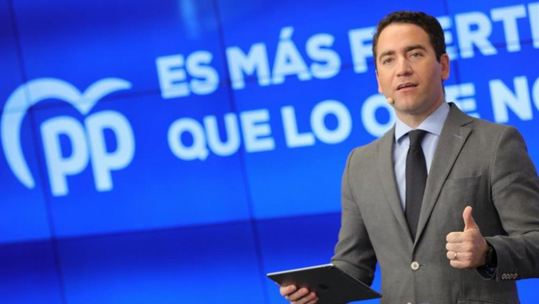 El secretario general del Partido Popular, Teodoro García Egea durante su intervención en una rueda de prensa, en la que presenta la campaña del PP de cara a las elecciones del próximo 10 de noviembre, en la sede el PP, en Madrid, a 7 de octubre de 2019. | Jesús Hellín - Europa Press ep el secretario general del partido popular teodoro garcia egea durante su intervencion en una