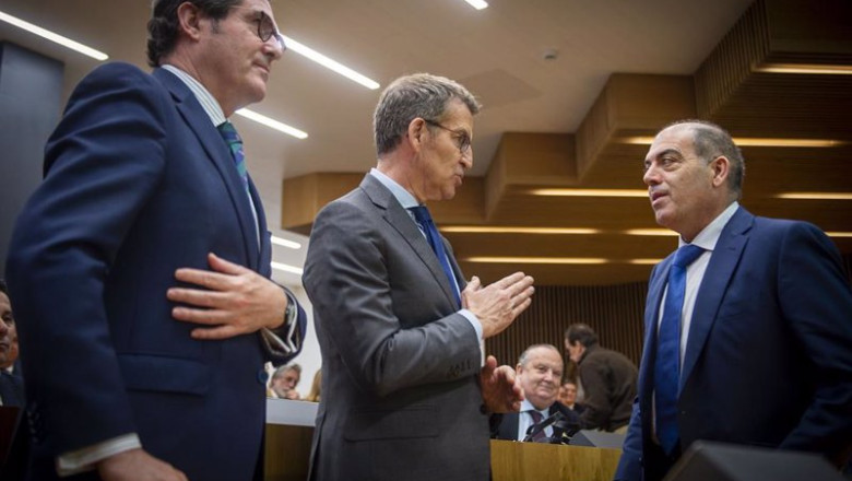 ep i d el presidente de la ceoe antonio garamendi el presidente del pp alberto nunez feijoo y el ep i d el presidente de la ceoe antonio garamendi el presidente del pp alberto nunez feijoo y el