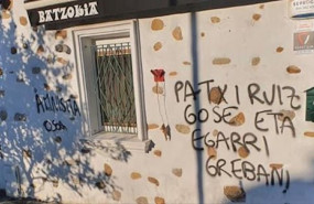 ep imagen del batzoki de san miguel de basauri atacado con pintadas