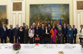 ep la ministra de educacion y formacion profesional en funciones isabel celaa con fundaciones del