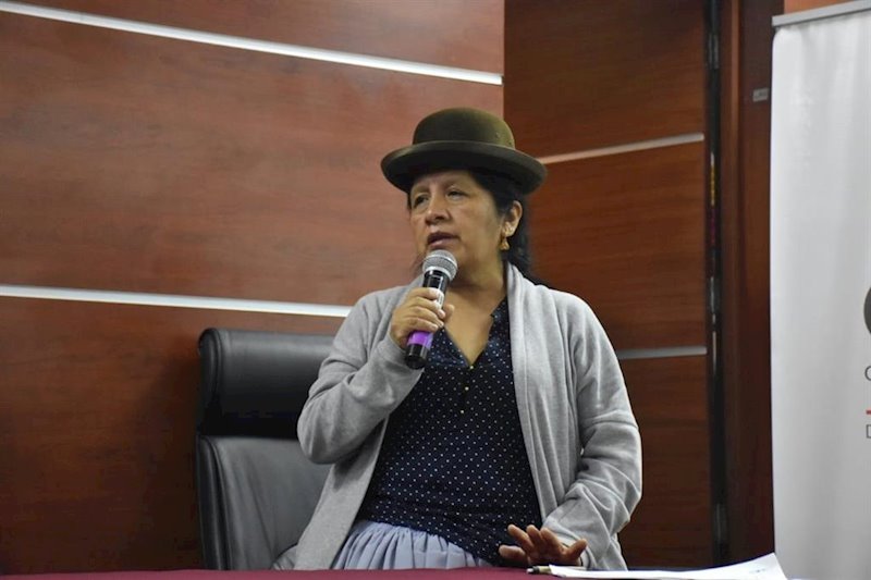ep la presidenta del tribunal supremo electoral tse de bolivia maria eugenia choque