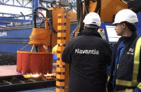 ep primer corte de chapa para el nuevo contrato firmado por navantia con el ministerio de defensa de