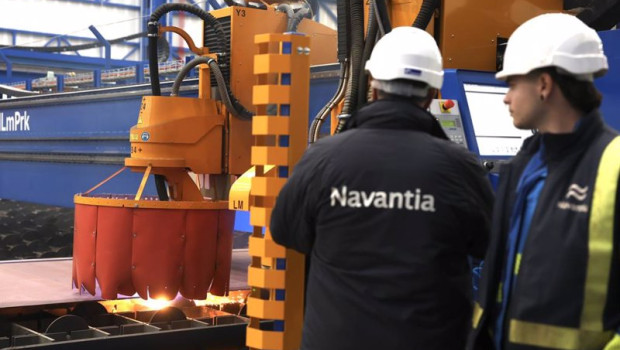 ep primer corte de chapa para el nuevo contrato firmado por navantia con el ministerio de defensa de
