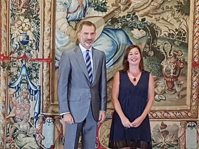 El Rey recibe en audiencia a la presidenta del Govern, Francina Armengol | EUROPA PRESS ep rey recibeaudienciala presidentagovern francina armengol