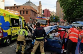 ep accidente de trafico en la plaza de san juan