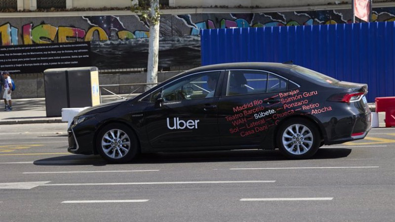 ep archivo un taxi de uber en la zona de atocha a 24 de agosto de 2023 ep archivo un taxi de uber en la zona de atocha a 24 de agosto de 2023