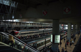 ep archivo   varios trenes a su llegada a los andenes de la estacion de atocha