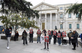 ep concentracion de cgt ante el congreso de los diputados contra la reforma laboral