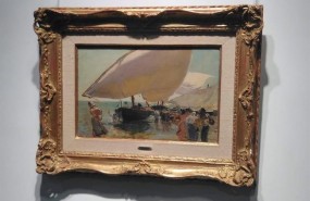 ep cuadro la llegadalas barcas sorolla christies subasta