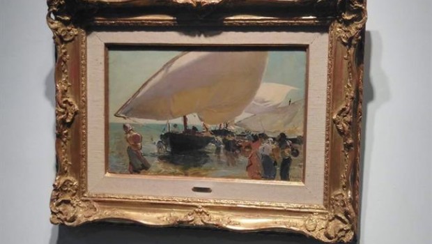 ep cuadro la llegadalas barcas sorolla christies subasta