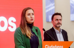 ep el diputado de ciudadanos edmundo bal y la portavoz de la comision gestora de ciudadanos melisa