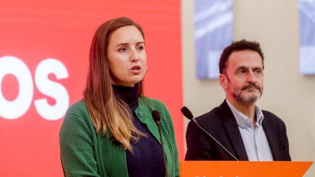 ep el diputado de ciudadanos edmundo bal y la portavoz de la comision gestora de ciudadanos melisa