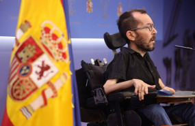 ep el portavoz de unidas podemos en el congreso pablo echenique a su llegada a una rueda de prensa