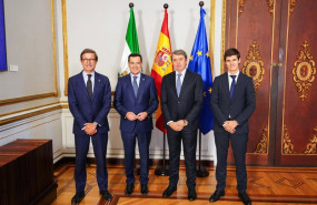 ep el presidente de la junta de andalucia juanma moreno 2i el presidente de general dynamics