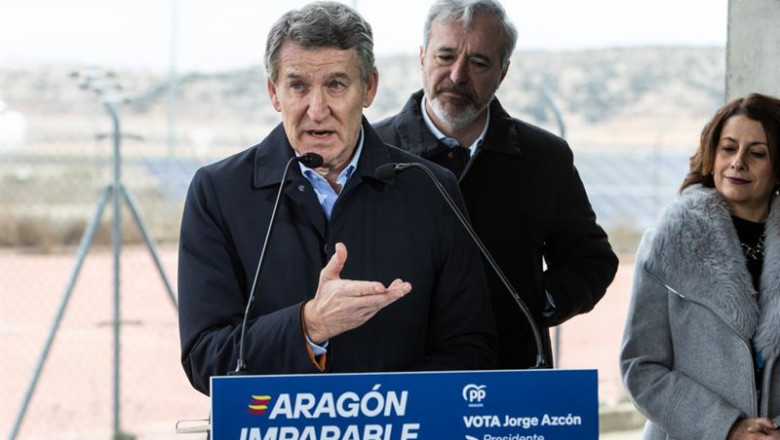 ep el presidente del partido popular alberto nunez feijoo este martes en teruel