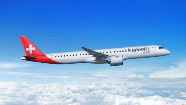 ep helvetic airways aumenta su flota con un pedido de ocho aviones embraer e195 e2