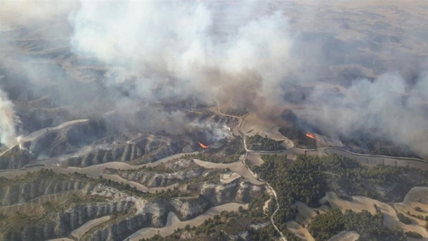 ep incendio forestalperdigueralecinena enprovinciazaragoza