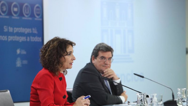 ep la portavoz del gobierno y ministra de hacienda maria jesus montero y el ministro de inclusion