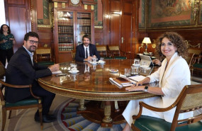 ep la vicepresidenta primera y ministra de hacienda maria jesus montero y el ministro de cultura