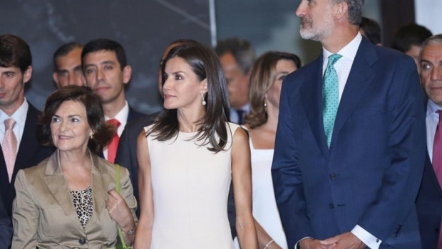 ep los reyes inauguran la exposicion el viaje mas largo organizada por accion cultural espanola y el