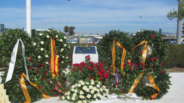 ep placaaccidentegermanwings2015 aeropuertobarcelona