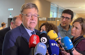 ep ximo puig atiende a los periodistas en el parlamento europeo