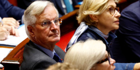 le premier ministre francais michel barnier a l assemblee nationale a paris 