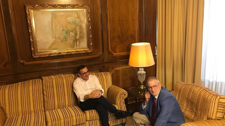 Alberto Castillo recibe a Diego Conesa en su despacho | EUROPA PRESS ep alberto castillo recibediego conesasu despacho