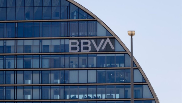 ep archivo   fachada de la sede de bbva a 31 de julio de 2024 en madrid espana